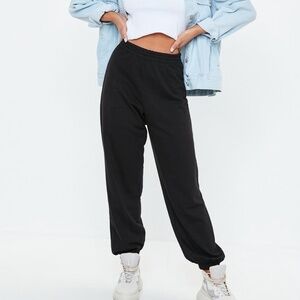 New Tall black oversized 80's joggers Pants size 4